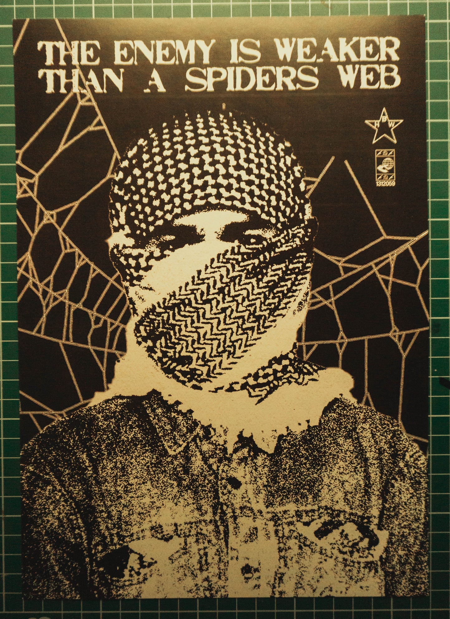 The Enemy Is Weaker Than A Spiders Web Print A4