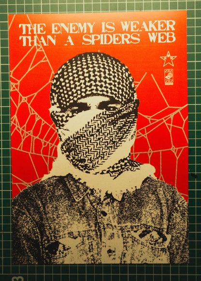 The Enemy Is Weaker Than A Spiders Web Print A4