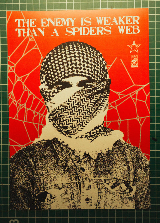The Enemy Is Weaker Than A Spiders Web Print A4