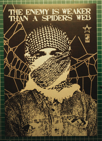 The Enemy Is Weaker Than A Spiders Web Print A4