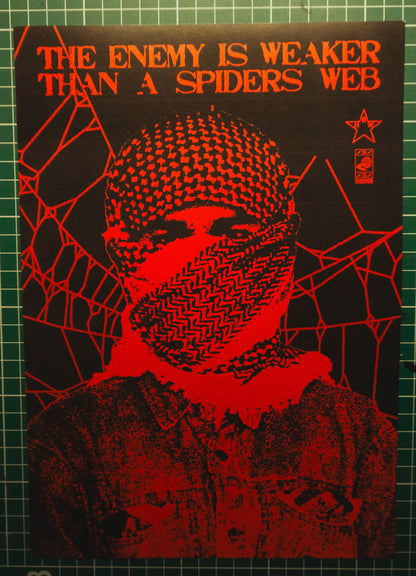 The Enemy Is Weaker Than A Spiders Web Print A4