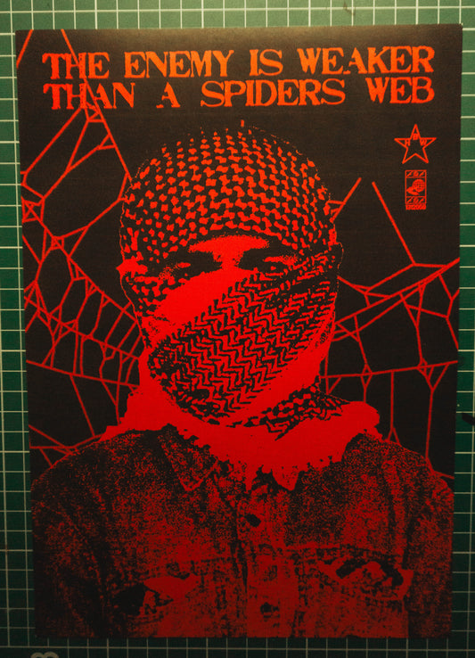The Enemy Is Weaker Than A Spiders Web Print A4