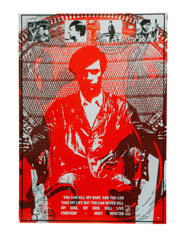 Huey P. Newton Print A4